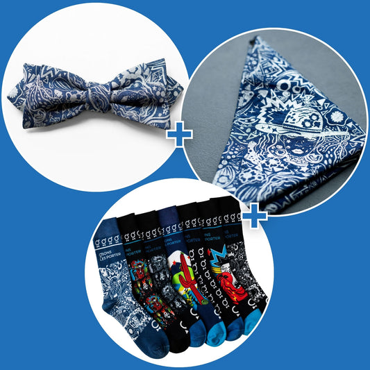 2024 Bowvember Collection (socks, bow tie, pocket square)